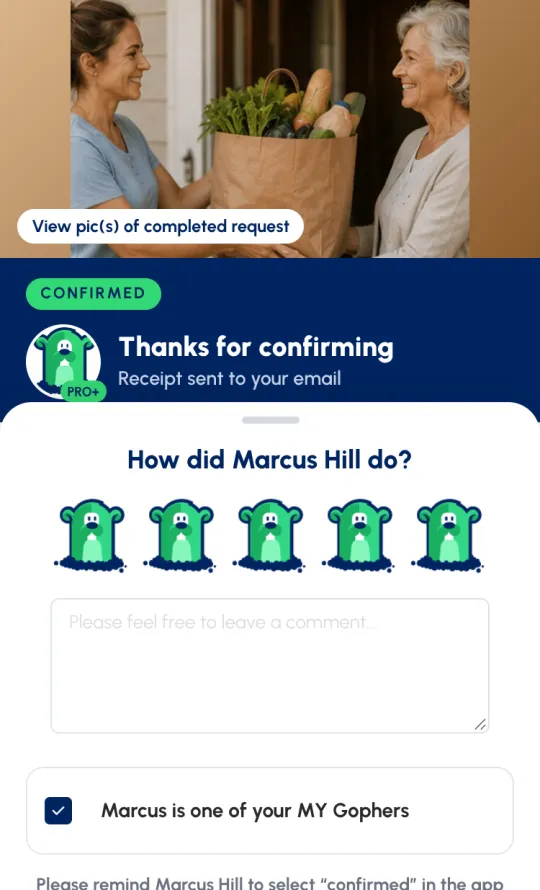 Thanks for confirming: How did Marcus Hill do? with five gophers selected, a comment box and Marcus is one of your MY Gophers ticked