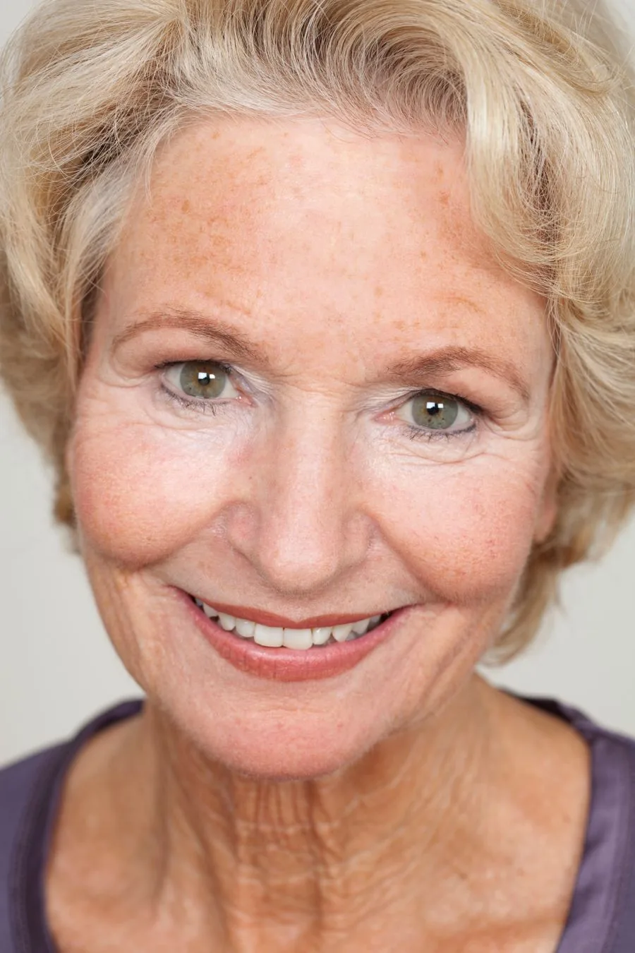 A warm portrait of a happy senior