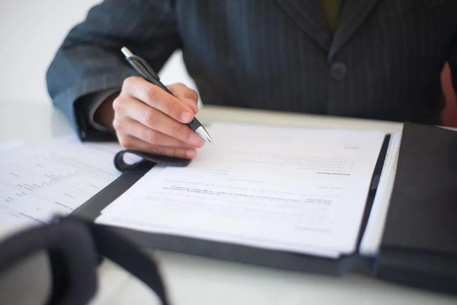 An important signed document, ready to hand-deliver