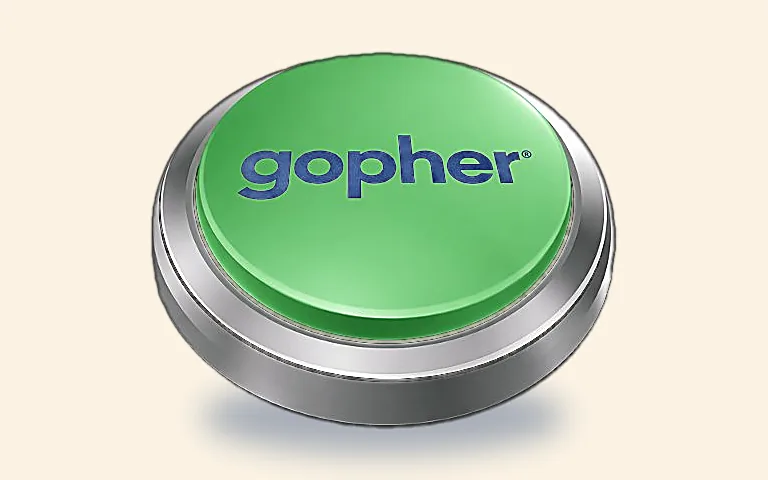 The Gopher button — on-demand help for businesses with Gopher Connect